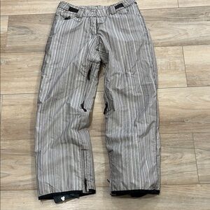 O'Neill Black and White Striped Women's Snowboarding Pants